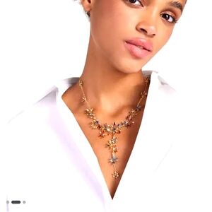 KATE SPADE Firework Floral Statement Necklace